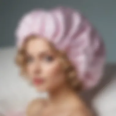 Luxurious Silk Sleep Bonnet for Enhanced Curl Preservation