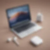 Sleek MacBook Air and AirPods bundle