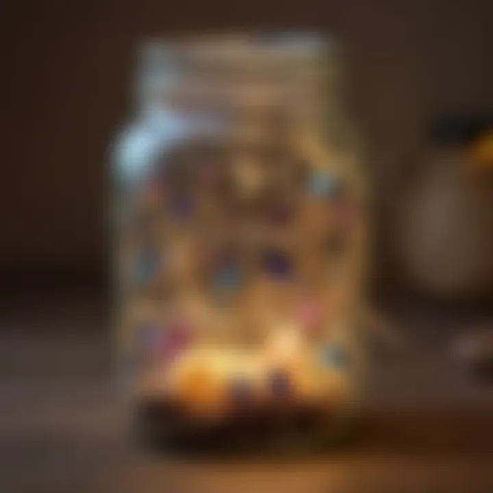 Magical Glow of Fairy Lights in DIY Jar