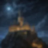 Magical Hogwarts Castle at Night