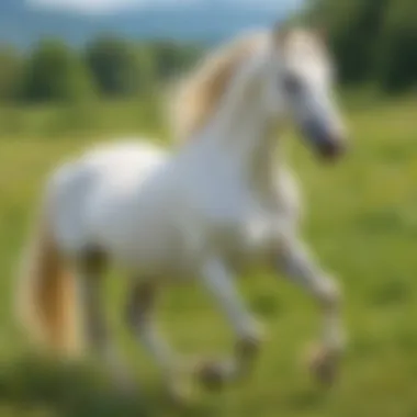 Majestic horse in a serene meadow