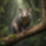 Majestic Possum in Enchanted Forest