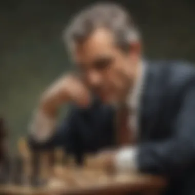 Chess Grandmaster's Intense Focus Chess Grandmaster's Intense Focus