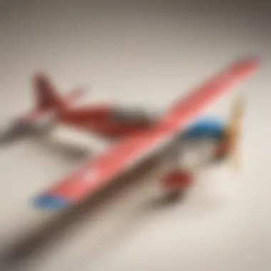 Close-up of intricate paper folding for airplane creation