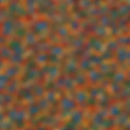 Colorful LEGO bricks arranged in a creative layout