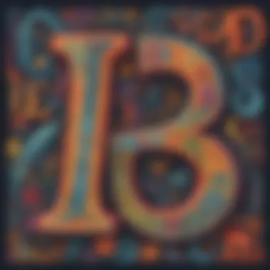 Exploring Creative Variations in Letter Design An example of creative letter designs in vibrant colors