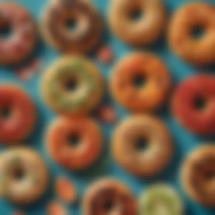 Fresh ingredients for pizza bagel toppings