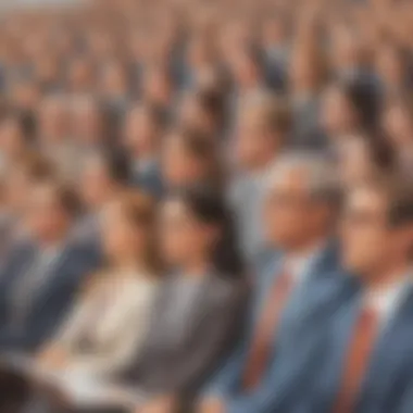 Audience engaged and attentive during public speaking event