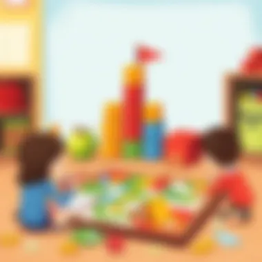 Board Game Learning Educational board game designed for preschoolers