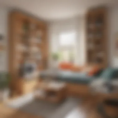 Space-Saving Furniture Arrangement Space-Saving Furniture Arrangement