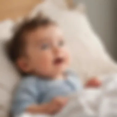 Illustration showing a 1-year-old waking up refreshed and energized