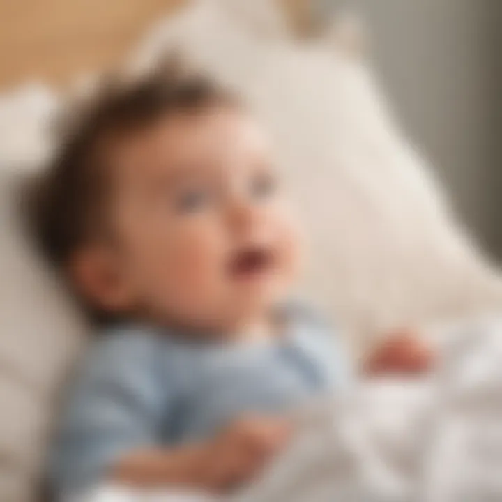 Illustration showing a 1-year-old waking up refreshed and energized