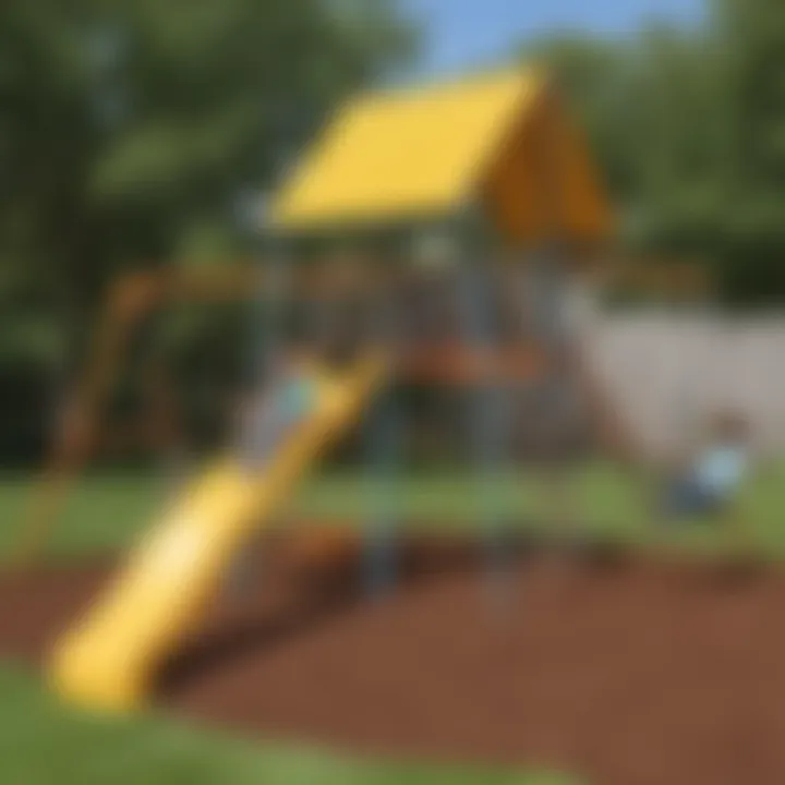 Metal Swing Set with Slide - Versatile Play Options