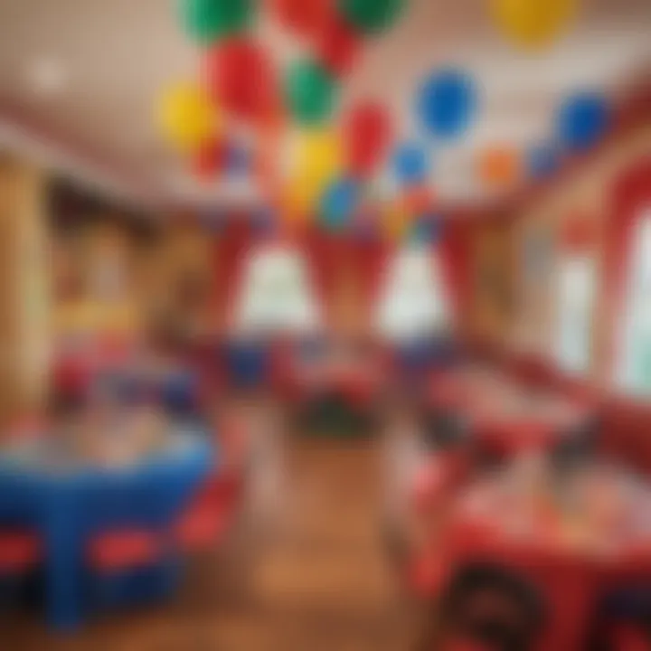 Vibrant Mickey Mouse Clubhouse themed birthday party setup