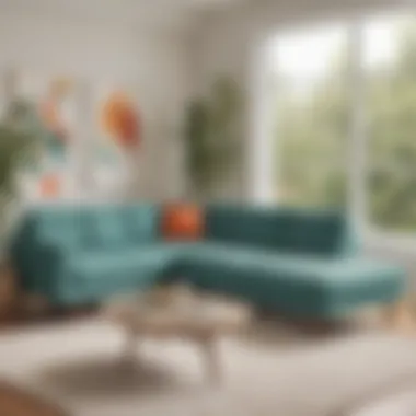 Sleek Mid-Century Modern Design of Joybird Haine Sectional