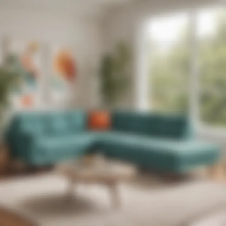 Sleek Mid-Century Modern Design of Joybird Haine Sectional