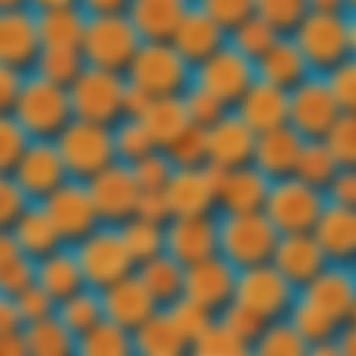 Colorful Mini Waffle Blocks Stacked in Spirals