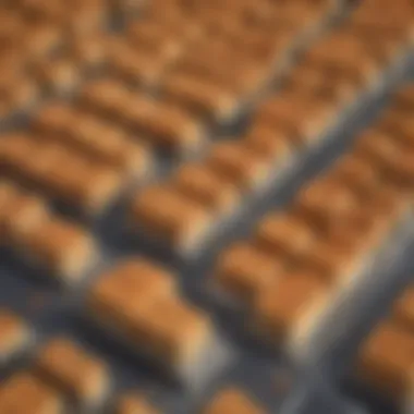 Mini Waffle Blocks Used to Create a Miniature Cityscape
