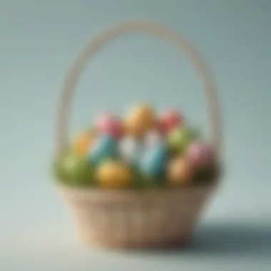 Sleek Easter Basket Concept Minimalist Easter Basket Design