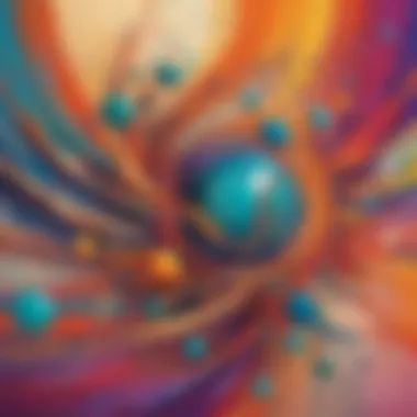 Contemporary Abstract Art for Digital Greeting Card Modern abstract art on digital greeting card