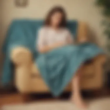 Cozy Relaxation Blanket A cozy blanket, perfect for teachers to relax with after a long day