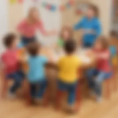 Kids Playing Musical Chairs Game
