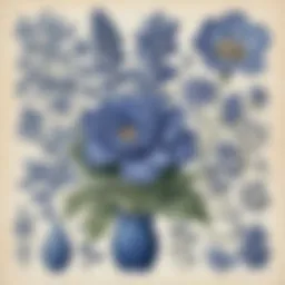 Natural sources of blue pigments including flowers and plants