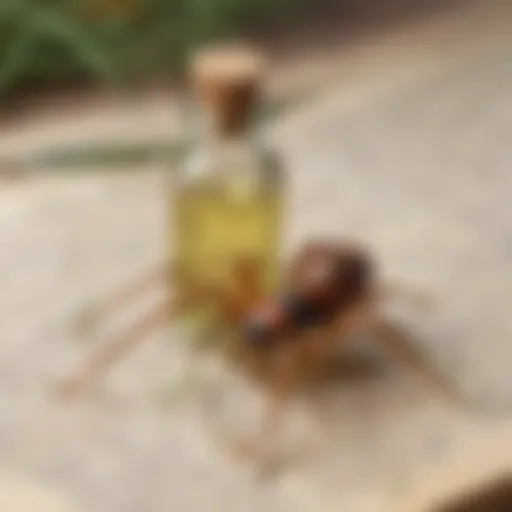 Natural essential oils for spider repellent