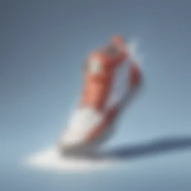 Baking Soda Shoe Freshener Baking soda sprinkled in shoes
