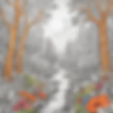 Nature's Inspirations Nature-inspired pre-k coloring page