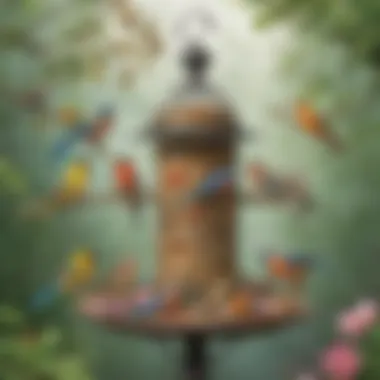 Nature's Symphony Nature's Symphony: Harmonious Blend of Birdlife and Feeders