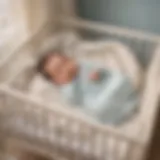 Newborn baby sleeping peacefully in a cozy crib