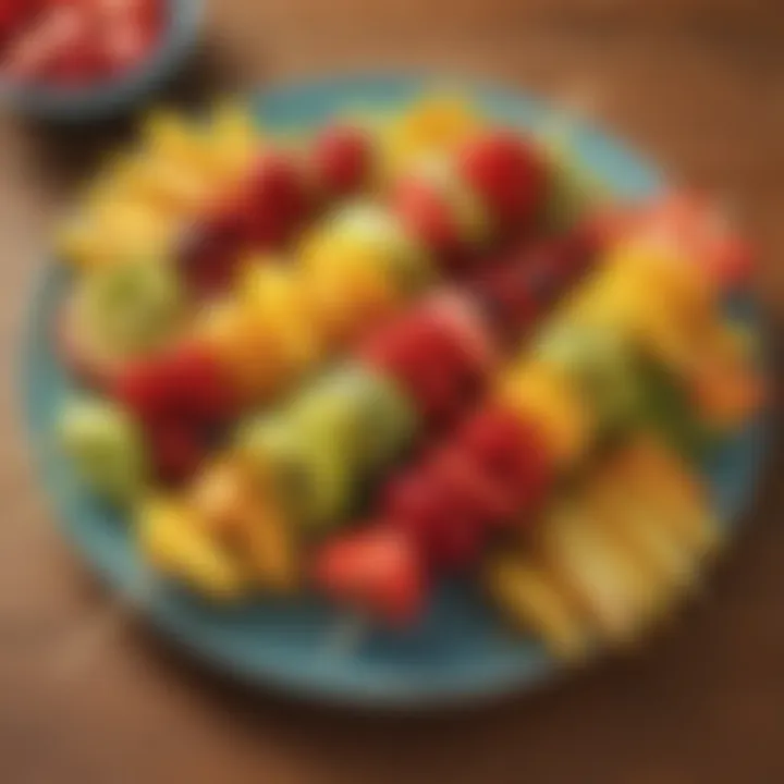 Colorful Fruit Kabobs