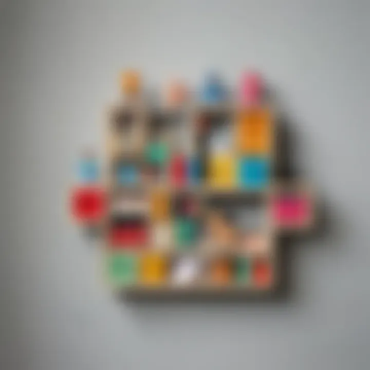 Old toy blocks transformed into a stylish jewelry holder