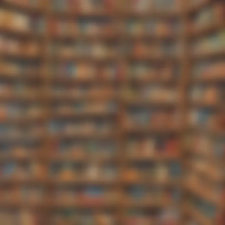 A bookshelf filled with diverse children's literature