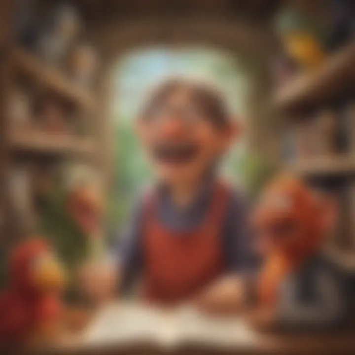 Interactive storytelling with puppets and props