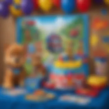 Vibrant Paw Patrol Decorations Colorful Paw Patrol decorations at a party