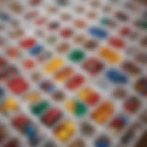 Colorful LEGO blocks organized in a clear container