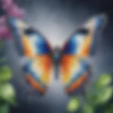 Vivid Watercolor Butterfly Vibrant watercolor butterfly painting