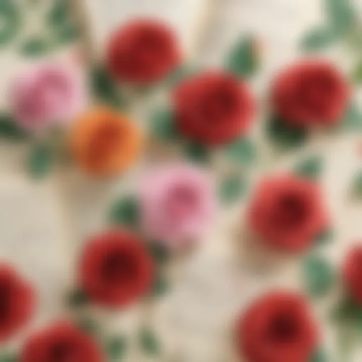 Paper roses educational game for kids