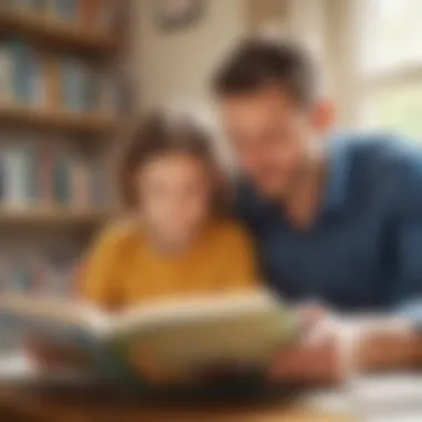 Bonding Through Level One Reading A parent reading a level one book to a child