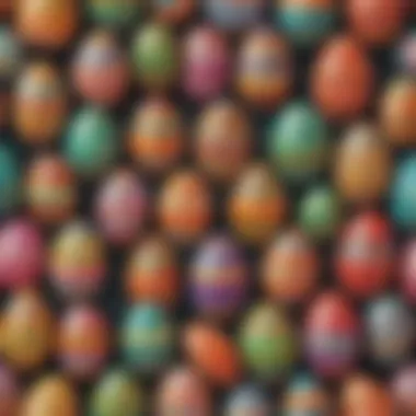 Intricate Egg Designs Patterned Easter Egg Art Project for Kindergarten