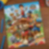 Vibrant Paw Patrol-themed birthday invitations
