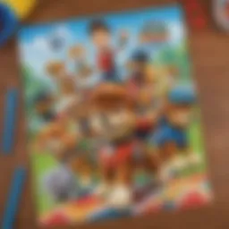 Vibrant Paw Patrol-themed birthday invitations