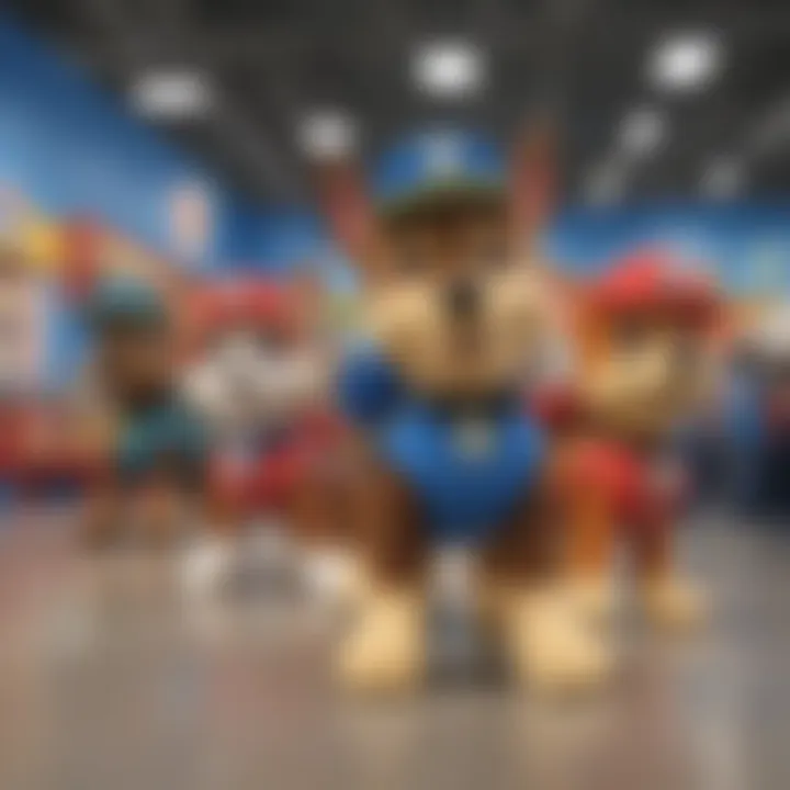 Paw Patrol Characters at Walmart Event