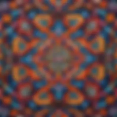 Geometric Elegance with Perler Beads Intricate Perler Bead Geometric Design