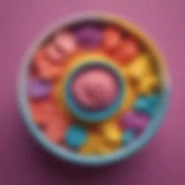 Vibrant Mix of Playdoh Ingredients Colorful Playdoh ingredients in a bowl