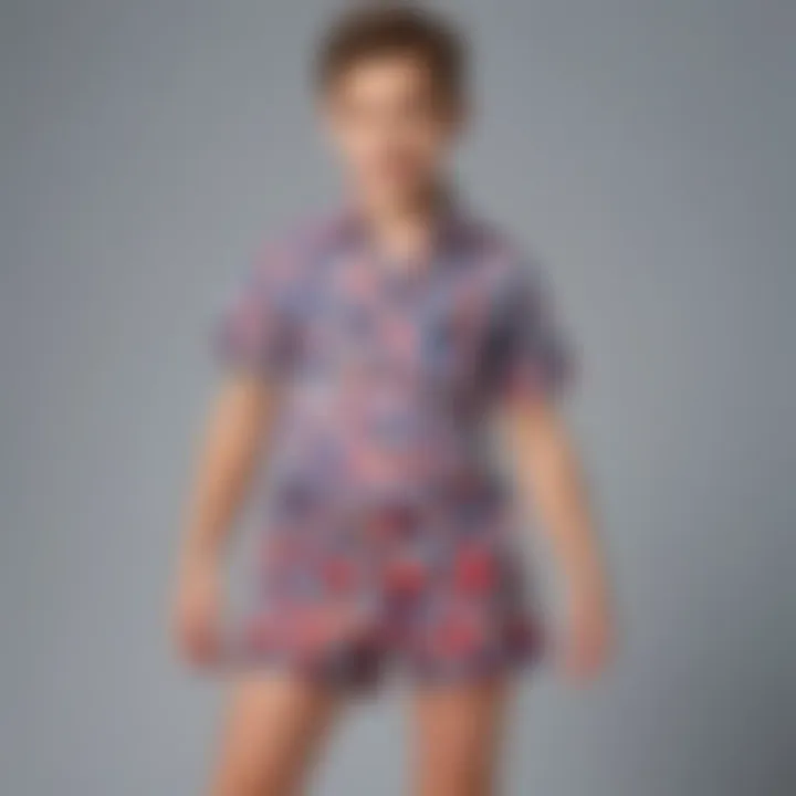 Playful Checkered Shirt and Shorts Combo