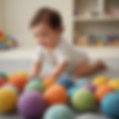 Tactile Sensory Experience Infant playing with textured sensory balls