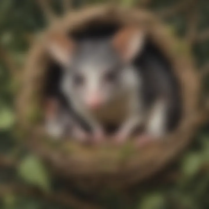 Possums' Intricate Nesting Habits